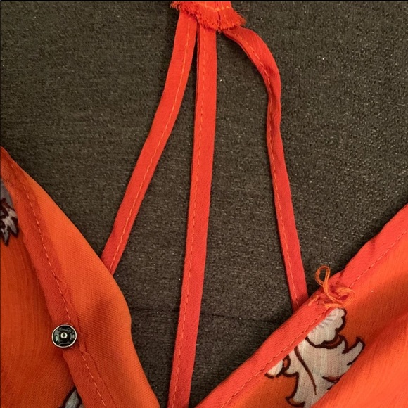 Orange Flowers Hi-Low Dress ☆ミ ☆彡 - Picture 5 of 5